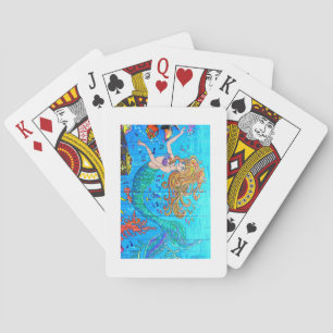 mermaid blue cards