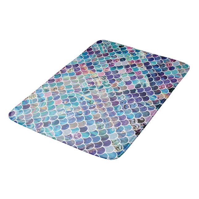 Mermaid Blues Bath Mat (Angled)