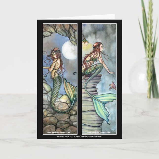 Mermaid Bookmark Card by Molly Harrison (Front)
