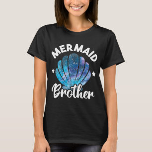 Mermaid Brother Seashell Family Mermaid Squad Birt T-Shirt