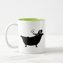 Mermaid Bubble Bath Two-Tone Coffee Mug