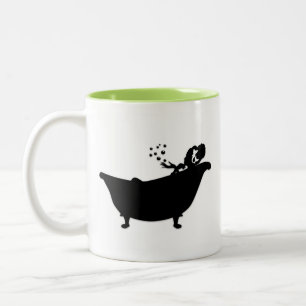 Mermaid Bubble Bath Two-Tone Coffee Mug