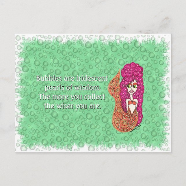 Mermaid Bubbles Postcard (Front)