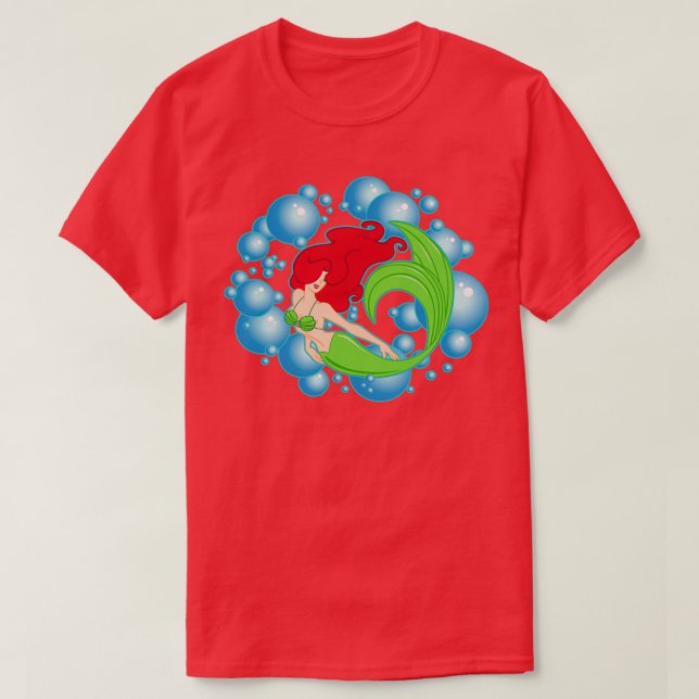 Mermaid Bubbles T-Shirt (Design Front)