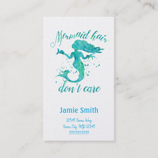 Mermaid Business Card (Front)