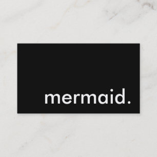 mermaid. business card