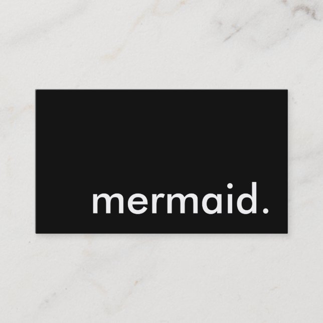 mermaid. business card (Front)