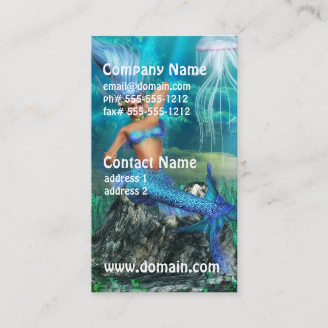 Mermaid Business Cards (Front)