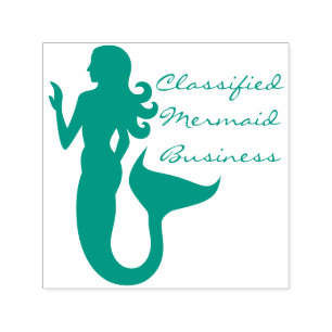 Mermaid Business Sea Girl Self-inking Stamp