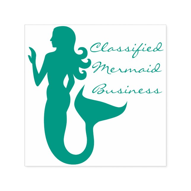 Mermaid Business Sea Girl Self-inking Stamp (Design)