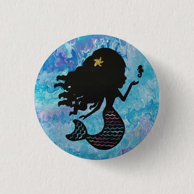 Mermaid button (Front)