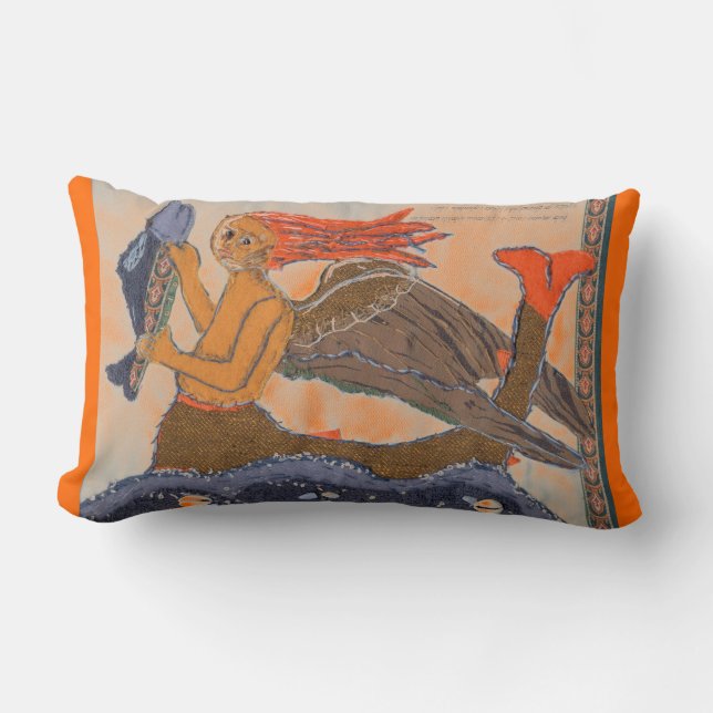Mermaid by Alexandra Cook Lumbar Cushion (Front)