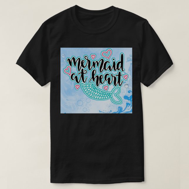 Mermaid By Heart T-Shirt (Design Front)