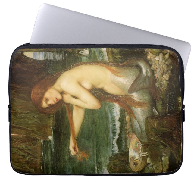 Mermaid by John William Waterhouse Laptop Sleeve (Front)
