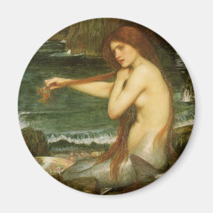Mermaid by John William Waterhouse Magnet