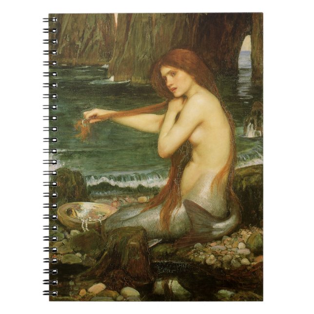 Mermaid by John William Waterhouse Notebook (Front)