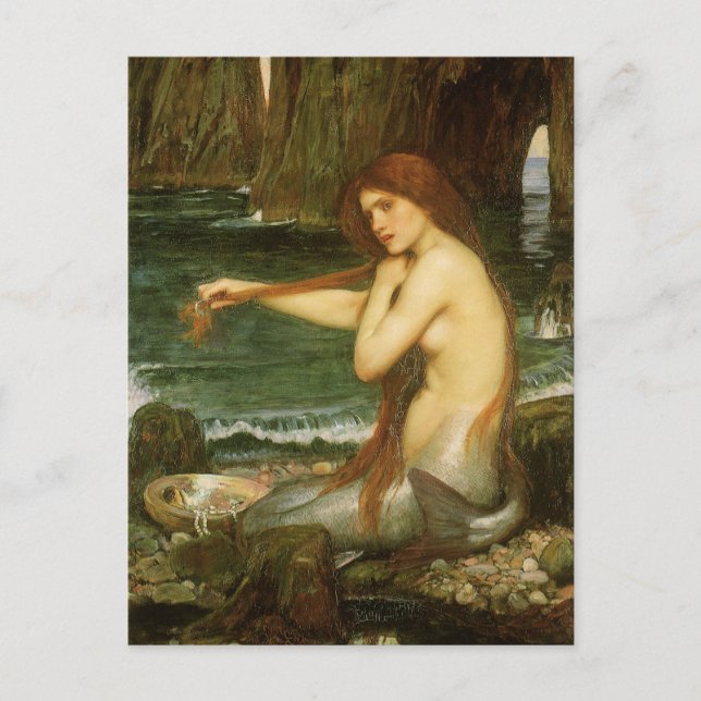 Mermaid by John William Waterhouse Postcard (Front)