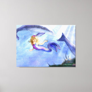 mermaid canvas picture print