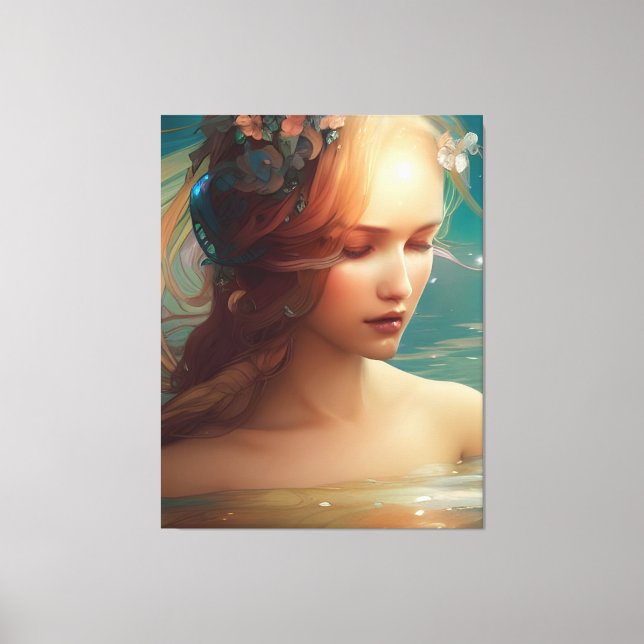 Mermaid  canvas print (Front)