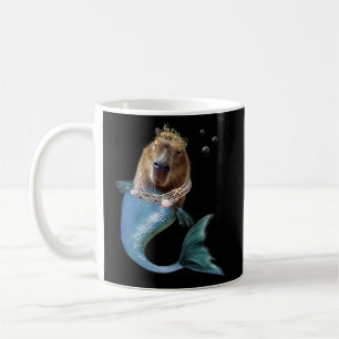 Mermaid Capybara Mercapybara Cute Meme Coffee Mug