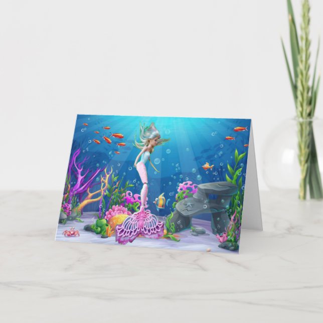 Mermaid card (Front)