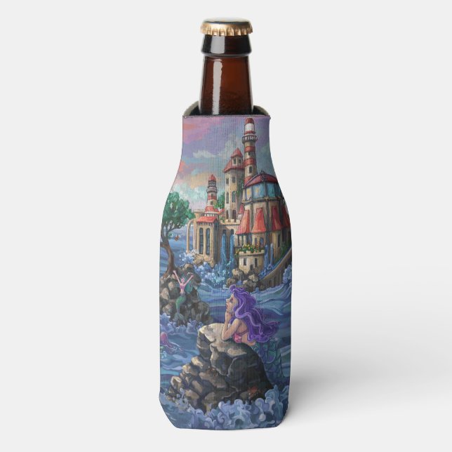 Mermaid Castle Bottle Cooler (Bottle Front)