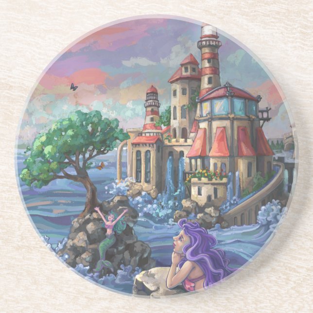 Mermaid Castle Coaster (Front)