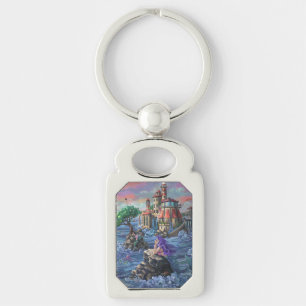 Mermaid Castle Key Ring