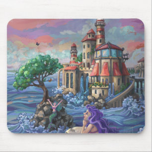 Mermaid Castle Mouse Mat