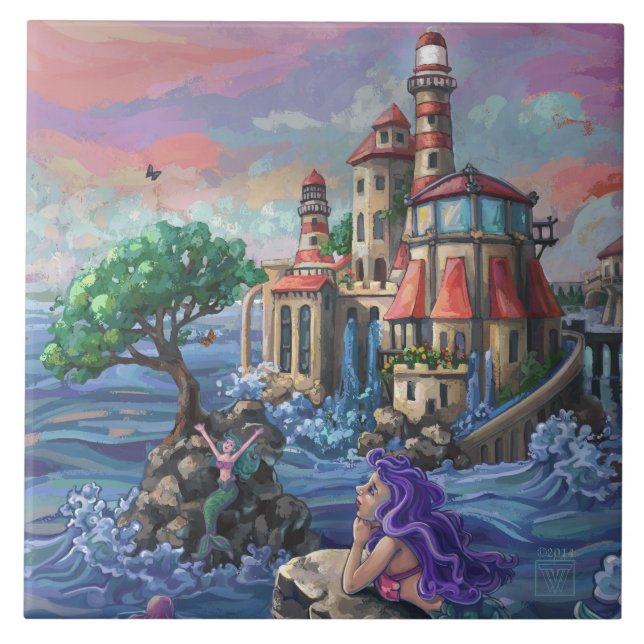Mermaid Castle Tile (Front)