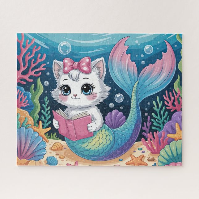 Mermaid Cat Jigsaw Puzzle (Horizontal)