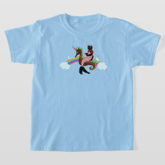 Mermaid cat Rainbow and Unicorn T-Shirt