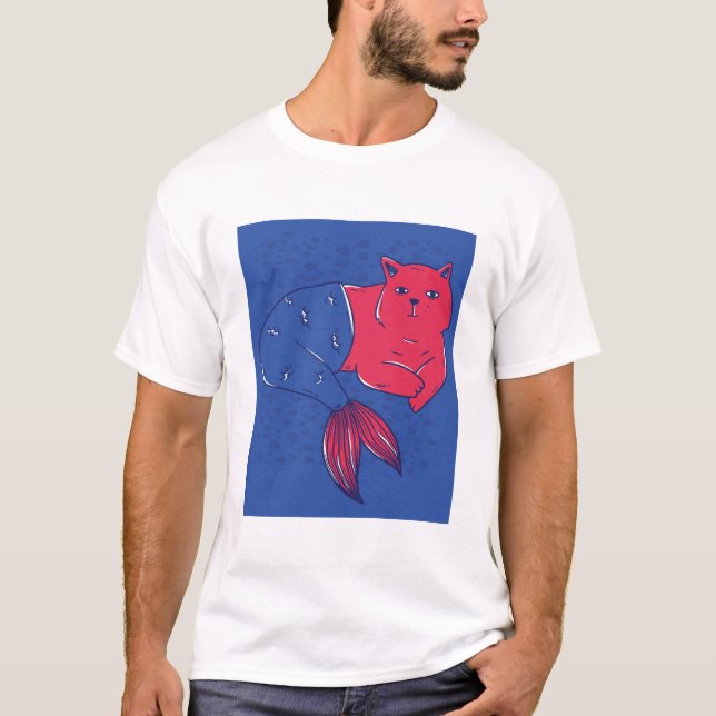 Mermaid Cat T-Shirt (Front)