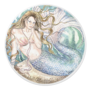 Mermaid Ceramic Knob
