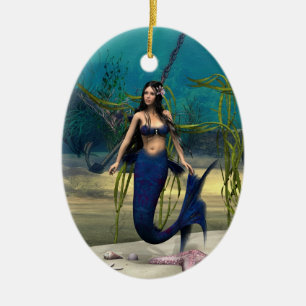 Mermaid Ceramic Tree Decoration