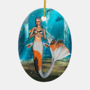 Mermaid Ceramic Tree Decoration