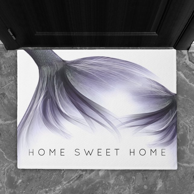 Mermaid Chic Tail | Dusty Lavender Purple Custom Doormat (Creator Uploaded)