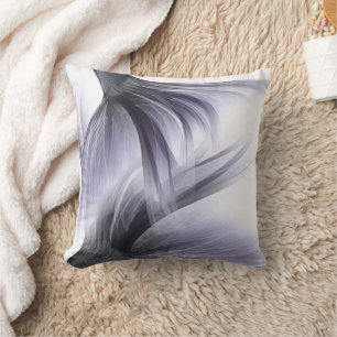 Mermaid Chic Tail   Dusty Lavender Purple Sheen Cushion