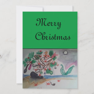 Mermaid Christmas Card