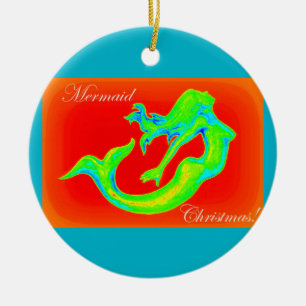 mermaid christmas ornament