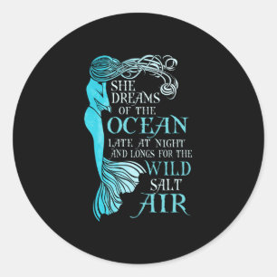 Mermaid Classic Round Sticker