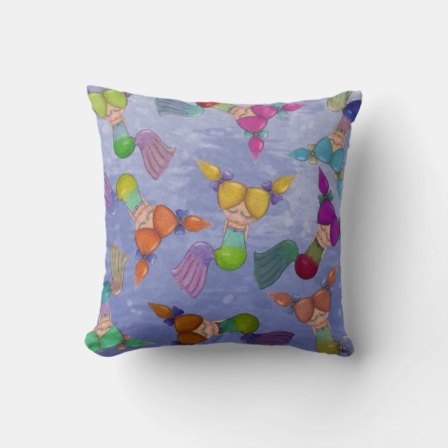 Mermaid Collage Cushion (Front)