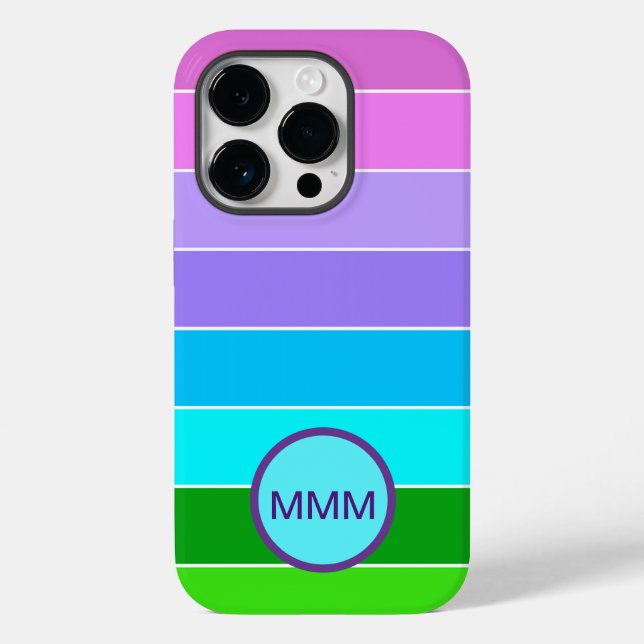 Mermaid Colour Stripes Case-Mate iPhone Case (Back)