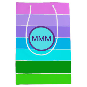 Mermaid Colour Stripes Medium Gift Bag
