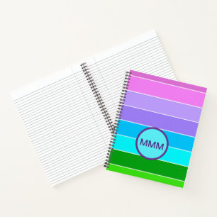 Mermaid Colour Stripes Notebook