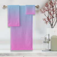 Mermaid colours gradient purple pink aqua ombre
