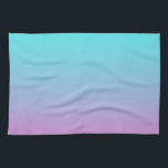 Mermaid colours gradient purple pink aqua ombre tea towel<br><div class="desc">Mermaid colours gradient purple pink aqua ombre home accessories. Mermaid colours room accessories</div>