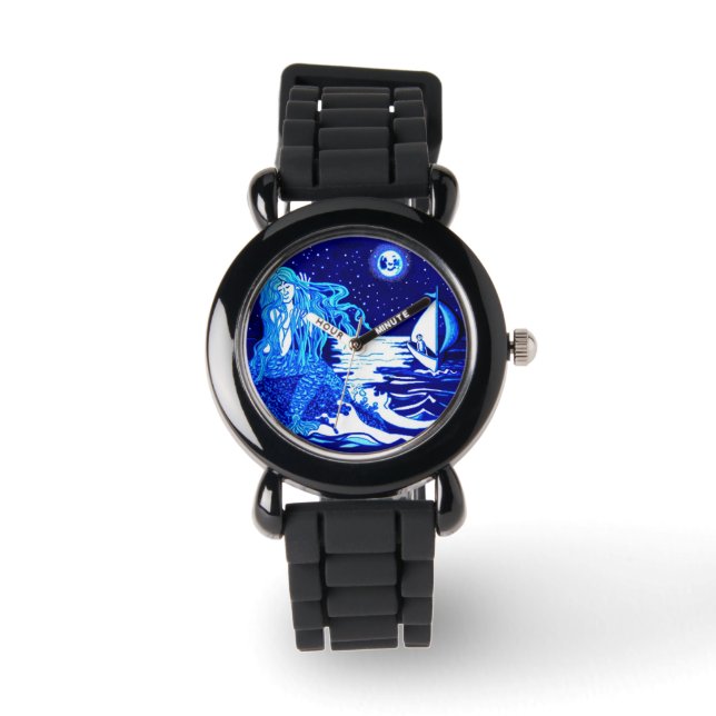 Mermaid combing her hair watch (Front)