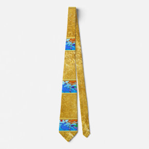 Mermaid comic ocean underwater dolphin work of art tie