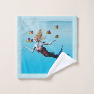 Mermaid Coral Vision Bath Towel Set
